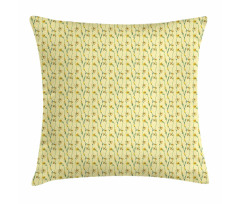 Buttercup Daffodil Branches Pillow Cover