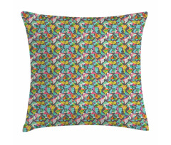Complex Vivid Triangles Pillow Cover