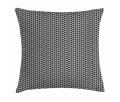 Abstract Classic Wavy Ovals Pillow Cover