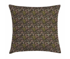 Forest Foliage Blossoming Pillow Cover