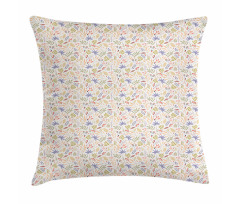 Soft Berry Spring Growth Pillow Cover