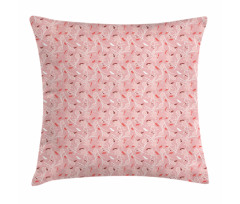 Romantic Rose Brushstrokes Pillow Cover