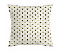 Silhouettes on Hexagons Pillow Cover