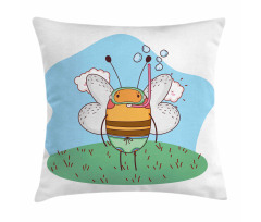 Character with Snorkel Pillow Cover