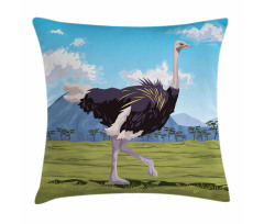 Landscape and Animal Pillow Cover