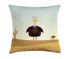 Front Portrait Desert Area Pillow Cover