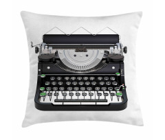 Antique Writing Device Pillow Cover