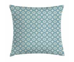 Circular Oriental Pillow Cover