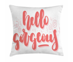 Typography Pillow Cover