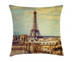 Paris Cityscape Pillow Cover