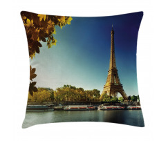 Paris with Tower Pillow Cover