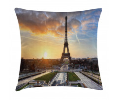 Scenic View Paris Pillow Cover