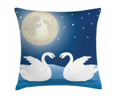 Moonlight Sky at Night Art Pillow Cover