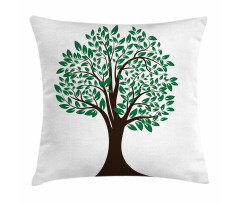 Simplistic Tree Leaves Art Pillow Cover