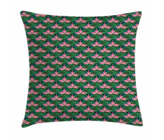 Tropical Monstera Flowers Pillow Cover