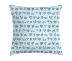 Ocean Corals and Plants Pillow Cover