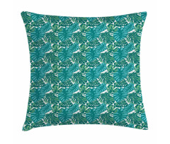 Jungle Foliage Tropic Leaves Pillow Cover