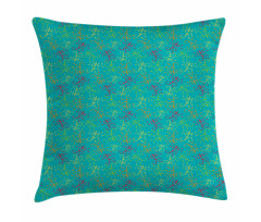 Colorful Swirling Branches Pillow Cover