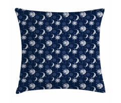 Mystical Sky Sun Stars Pillow Cover