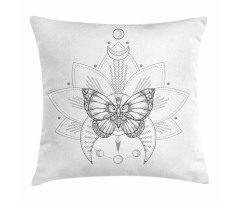 Butterfly Floral Mystic Pillow Cover