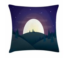 Night Forest Starry Sky Pillow Cover