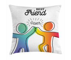 High 5 Buddies Art Pillow Cover