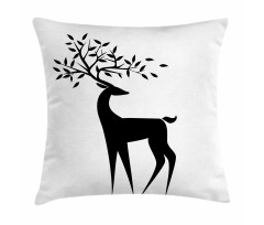 Abstract Reindeer Leaf Pillow Cover