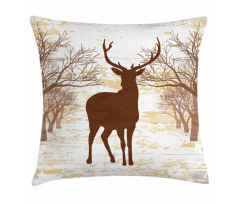 Rustic Silhouette Art Pillow Cover