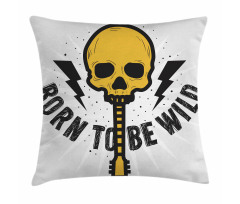 Born to Be Wild Words Pillow Cover