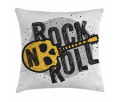 Skull Shaped Guitar Pillow Cover