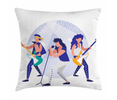 Band Playing Guitars Pillow Cover