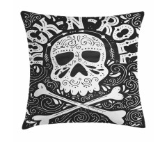 Gothic Ornate Skull Pillow Cover