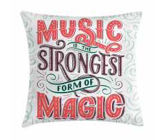 Retro Calligraphy Pillow Cover