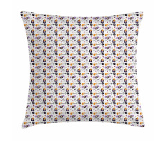 Repeating Music Pillow Cover