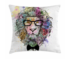 Lion Bow Creative Splashes Pillow Cover