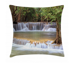Waterfall Kanchanaburi Pillow Cover
