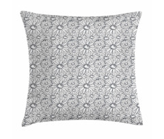 Outline Chamomiles Pillow Cover