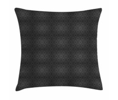 Floral Petals Dotted Frame Pillow Cover