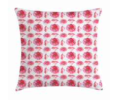 Big Anemone Petals Art Pillow Cover