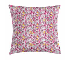 Abstract Garden Blossom Pillow Cover