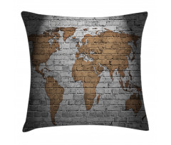Countries Continents Pillow Cover