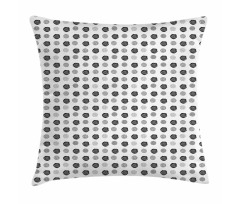 Roses Art and Dotted Rounds Pillow Cover