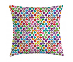 Colorful Curve Pattern Pillow Cover