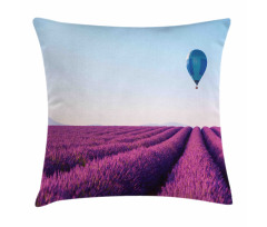 Lavender Field Balloon Pillow Cover