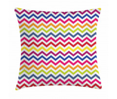 Rainbow Chevron Fun Pillow Cover