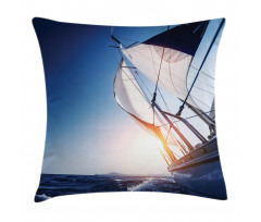 Sail Boat Adventure Sea Pillow Cover