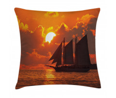 Sunset in Key Florida Pillow Cover