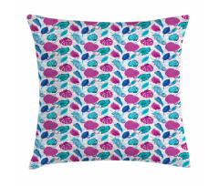 Tropic Leaves Rounds Pillow Cover