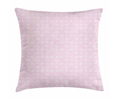 Pastel Floral Herbs Pillow Cover