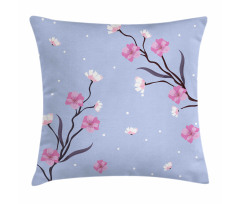 Apple Blossoms Branch Pillow Cover